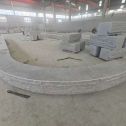 宜宾 芝麻白异形坐凳，自然面光面弧形加工