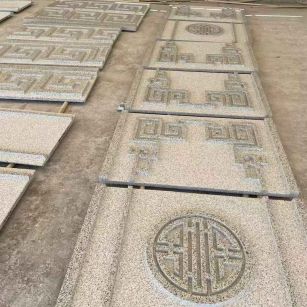 宜宾 白麻花岗岩外墙立面雕刻板