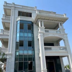 宜宾 白麻花岗岩别墅外墙干挂效果展示