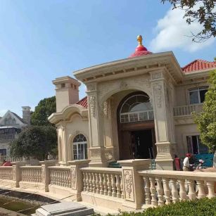 宜宾 黄金麻花岗岩欧式别墅