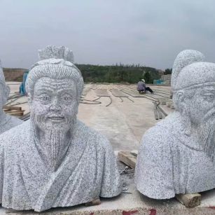 宜宾 白麻花岗岩石材人物立体雕刻