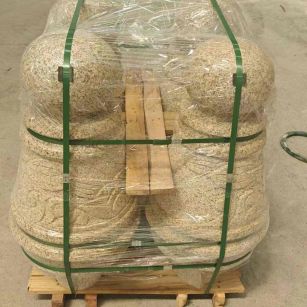 宜宾 黄金麻异形定制雕花——棒棒糖挡车柱