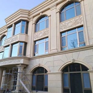 宜宾 黄金麻花岗岩别墅外墙干挂