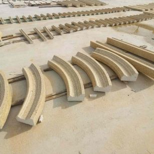 宜宾 黄金麻花岗岩别墅线条