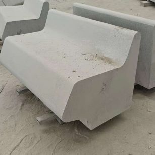 宜宾 芝麻白花岗岩异形坐凳，石凳