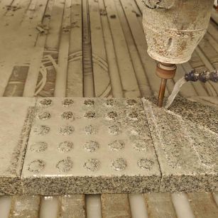 宜宾 芝麻白花岗岩石材盲人石、盲道石、盲点石