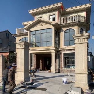 宜宾 黄金麻花岗岩荔枝面别墅外墙干挂私家专属