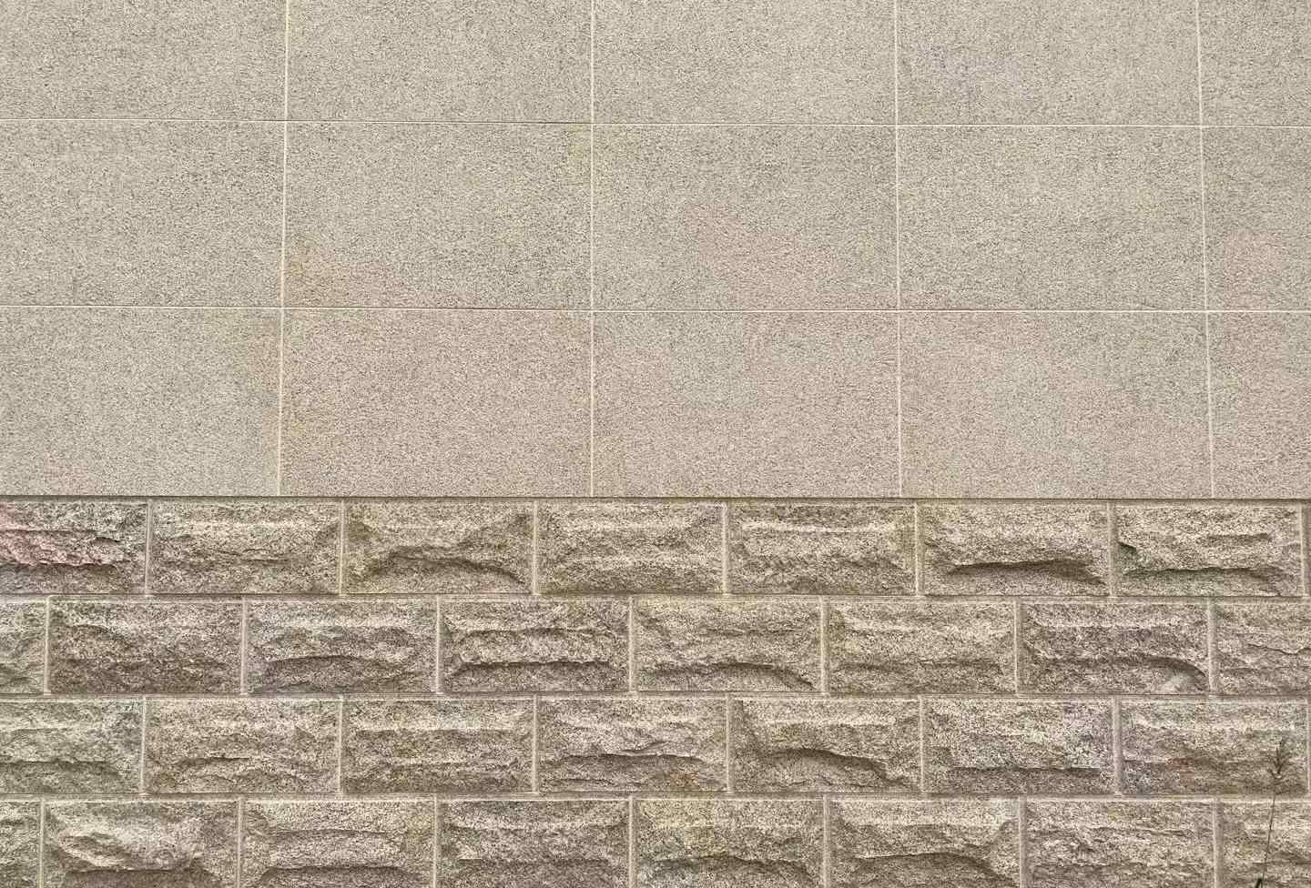 宜宾 黄金麻自然面蘑菇石配荔枝面干挂