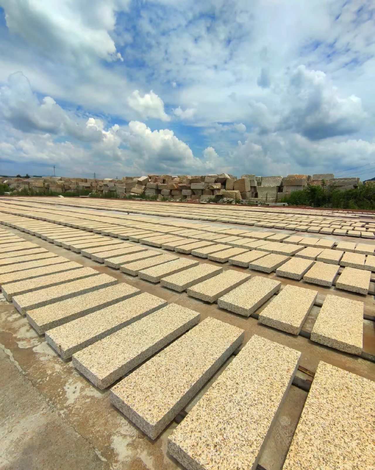 宜宾 黄金麻花岗岩荔枝面地铺石防护中