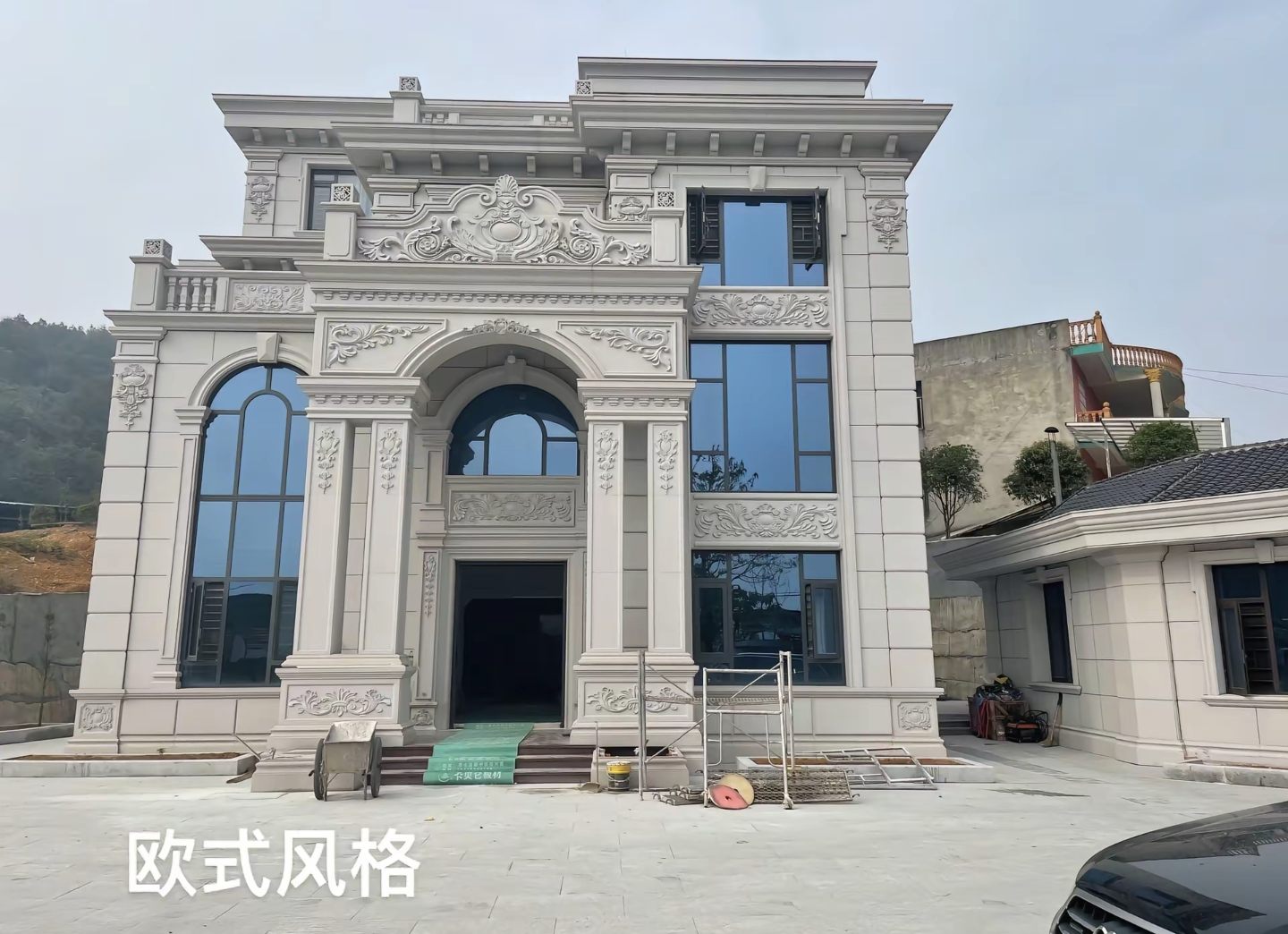 宜宾 白麻花岗岩别墅外墙干挂