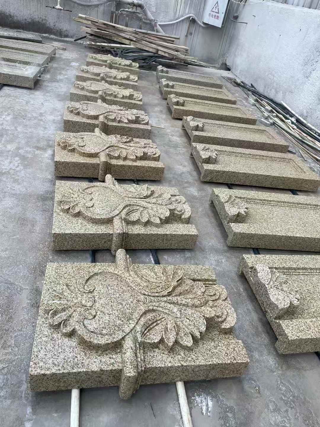 宜宾 黄金麻花岗岩别墅外墙雕刻板