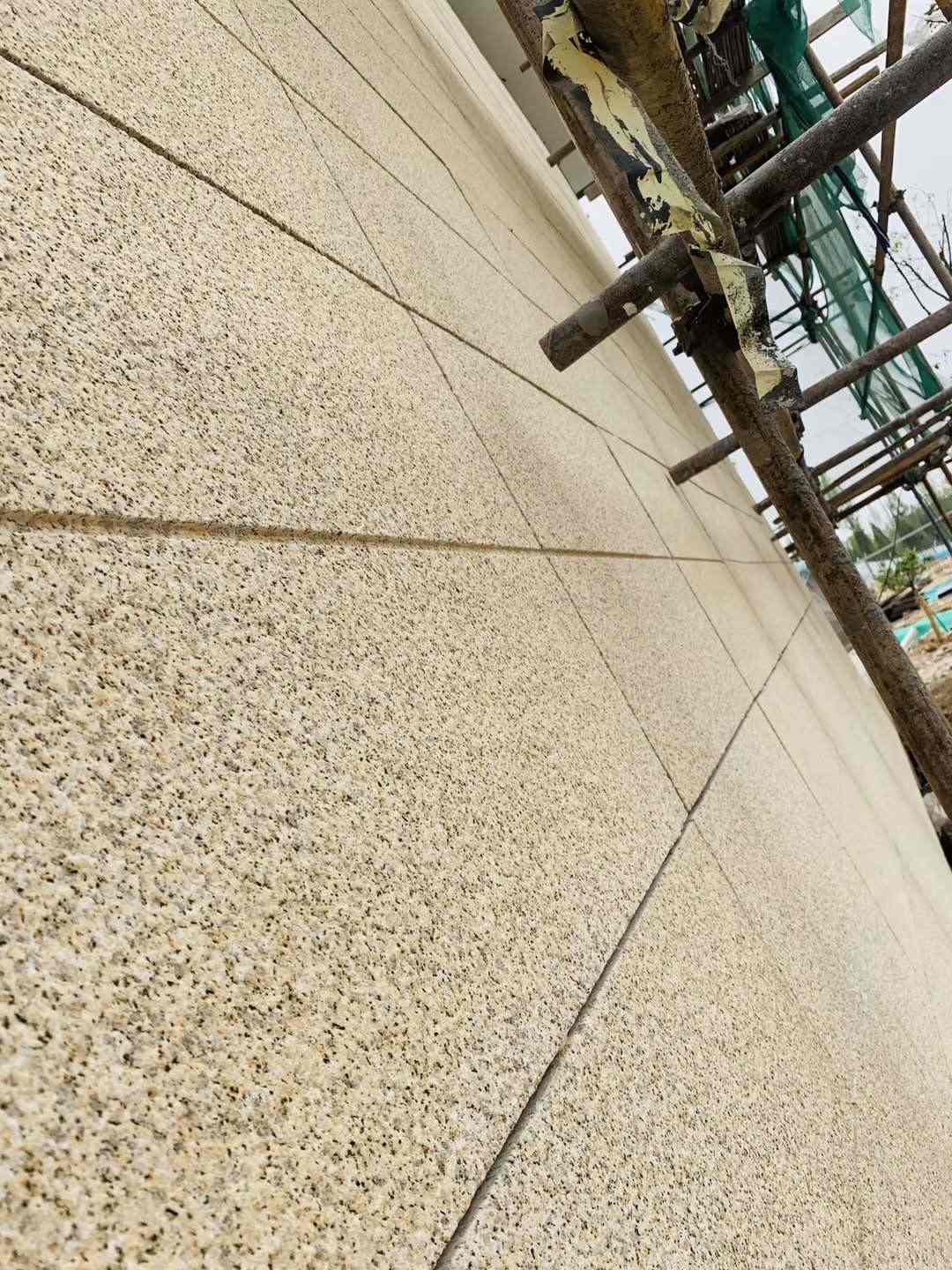 宜宾 黄金麻花岗岩荔枝面外墙干挂石材效果示例