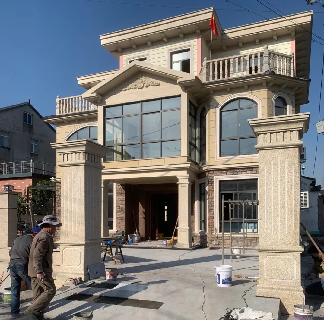 宜宾 黄金麻花岗岩荔枝面别墅外墙干挂私家专属