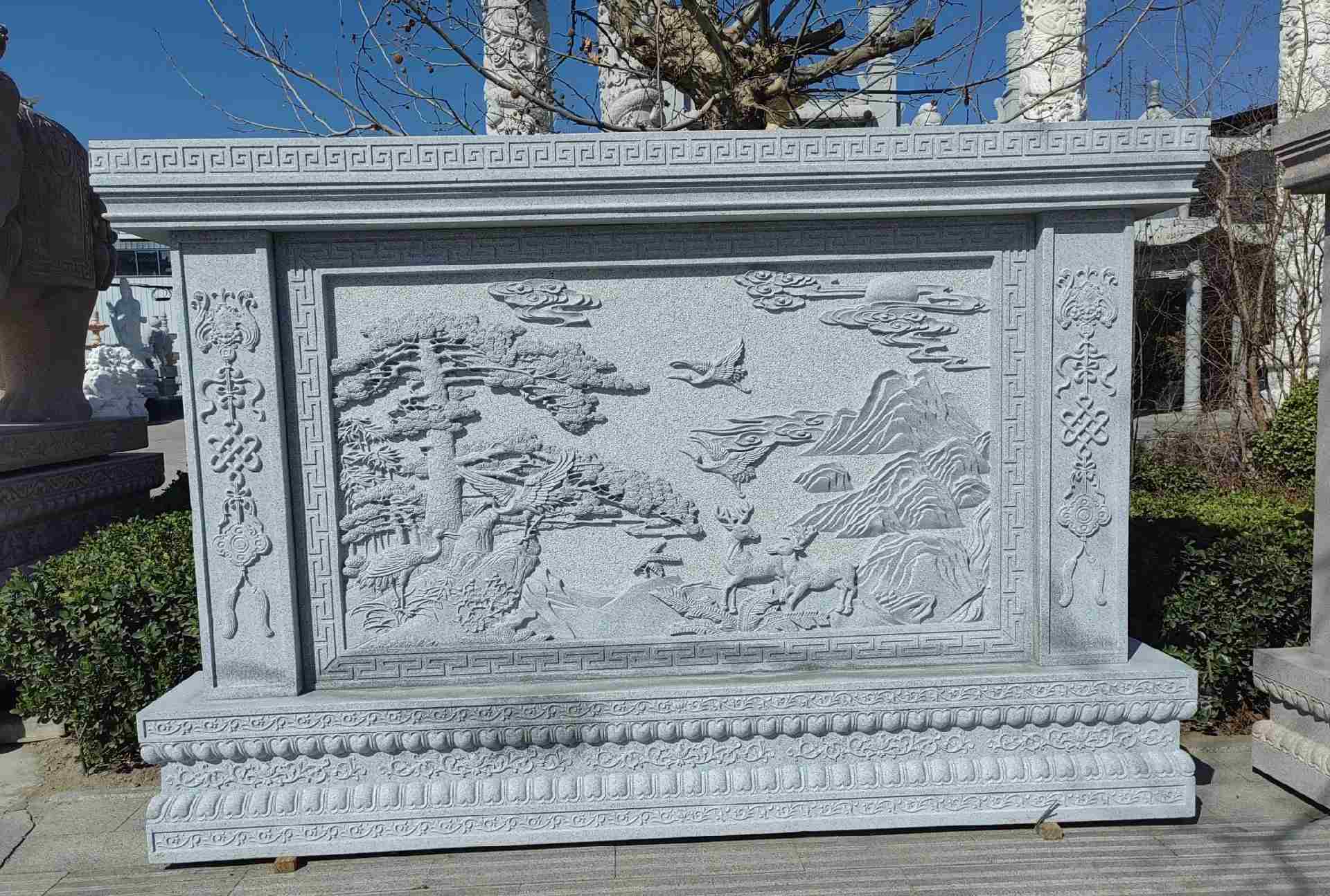 宜宾 芝麻白大型照壁，屏风，影壁