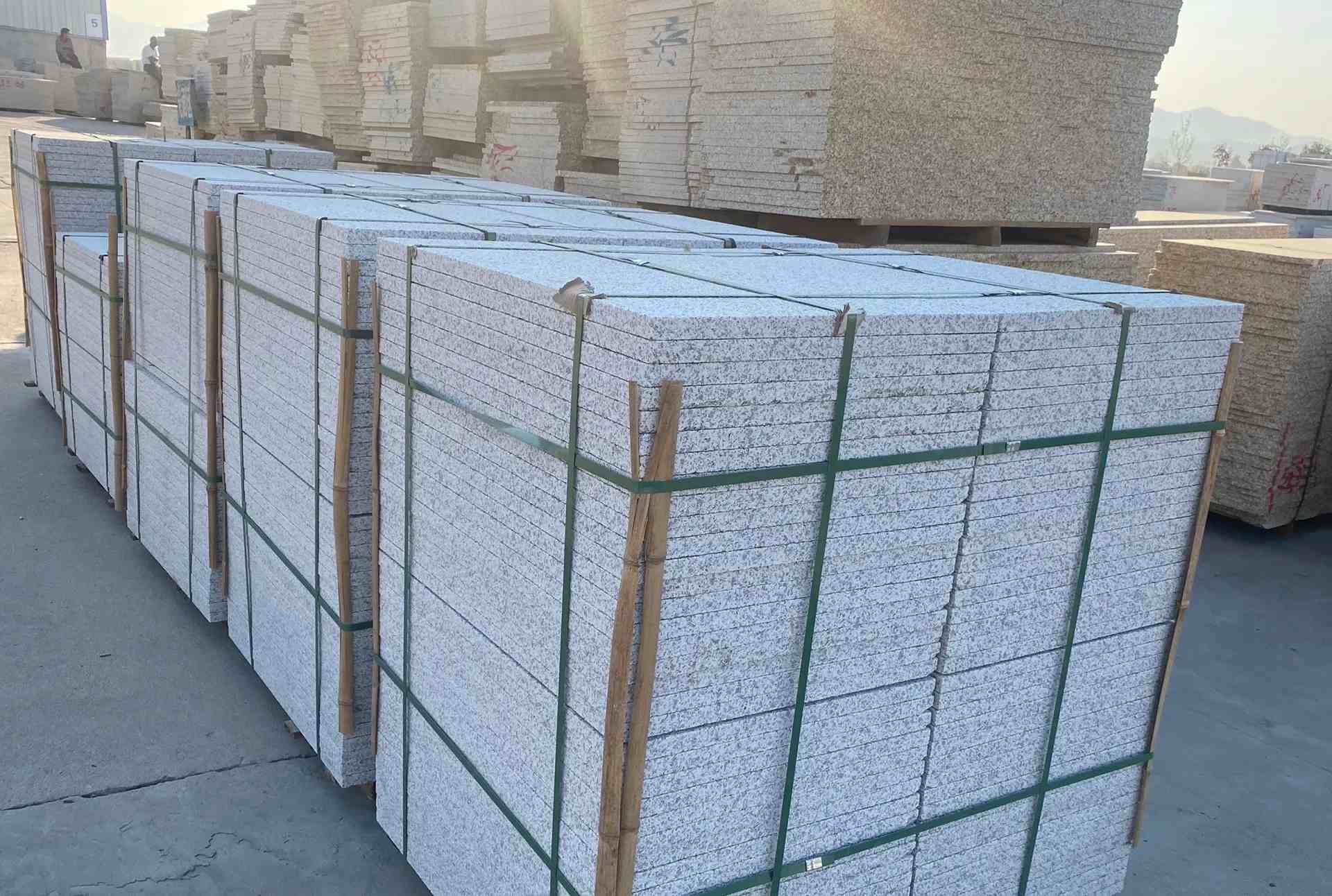 宜宾 白麻花岗岩荔枝面地铺石